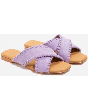 Nisolo Catalina Sandal Whipstitch - Purple