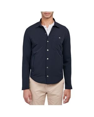 W.r.k. Owen Snap-Up Shirt Jacket - Blue