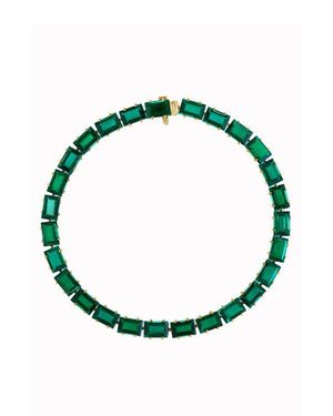 Effy 14K Lab-Grown Emerald Tennis Bracelet - Green