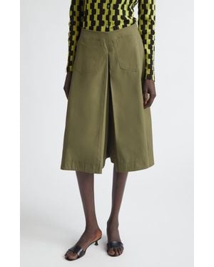 Zankov Louise Cotton Bermuda Shorts - Green