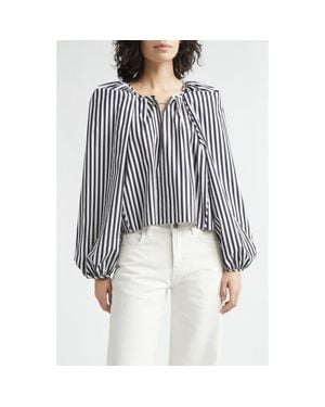 Nackiyé Grand Bazaar Mini Stripe Cotton Top - Black