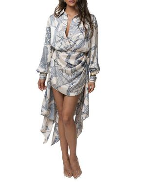 JLUXLABEL Print Ameena Print Skirt Set - White