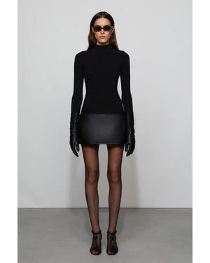Et Ochs Colette Knit Combo Dress - Black