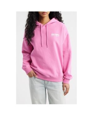 Rip Curl Surf Puff Print Graphic Hoodie - Pink