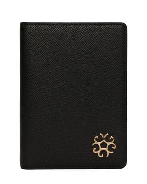 Gorski Leather Passport Cover - Black