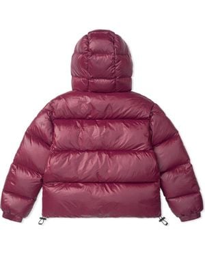 Alpha Style Kudu Hooded Puffer Down Jacket - Purple