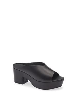 Chocolat Blu Gito Platform Slide Sandal - Gray