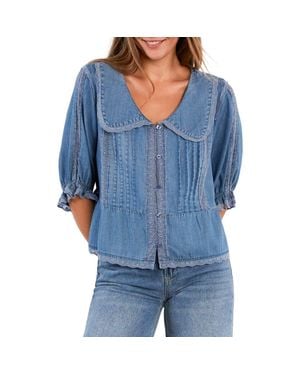 Billy T Enjoy The Moment Button-Up Shirt - Blue