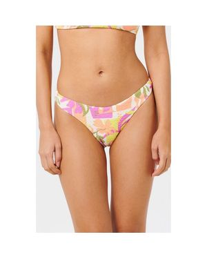 Rip Curl Topanaga Geo High Cut Bikini Bottoms - Pink