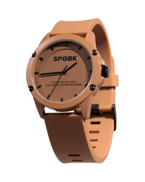 SPGBK WATCHES Sandhill Silicone Strap Watch, 42Mm - Brown