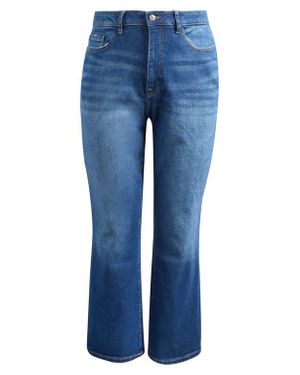 WARP+WEFT Ase Crop Straight Leg Jeans - Blue