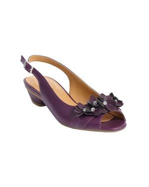 Comfortview The Rider Leather Like Slingback - Pink