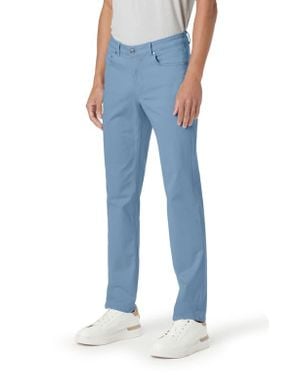 Bugatchi Preston Straight Leg Five Pocket Pants - Blue