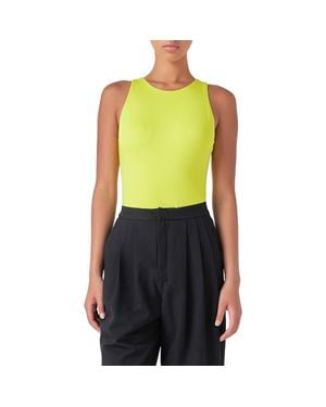 Grey Lab Solid Crewneck Bodysuit - Green