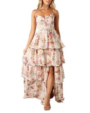 Petal & Pup Mito Floral Tiered Corset Gown - Multicolor
