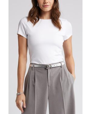 Halogen® Essential Compression T-Shirt - White