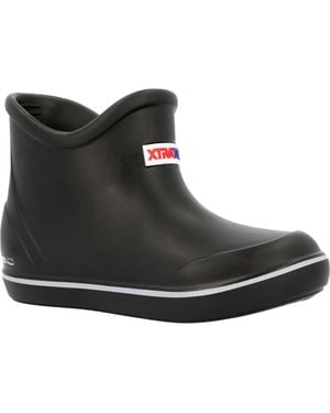 XtraTuf Kids' Ankle Deck Boot - Black