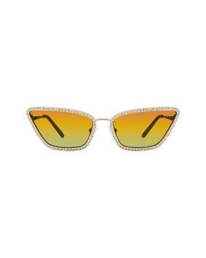 Kurt Geiger 58Mm Cat Eye Sunglasses - Yellow