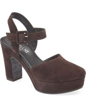 Cordani Torin Ankle Strap Platform Pump - Brown