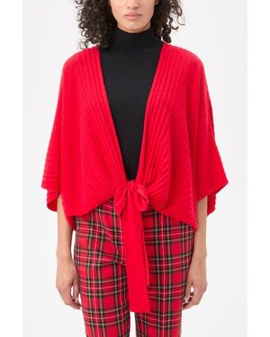 Trina Turk Exceptional Tie Front Pullover - Red