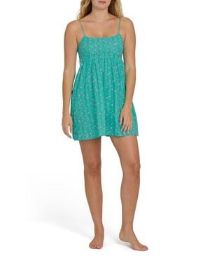 Billabong Island Heat Cover-Up Minidress - Blue