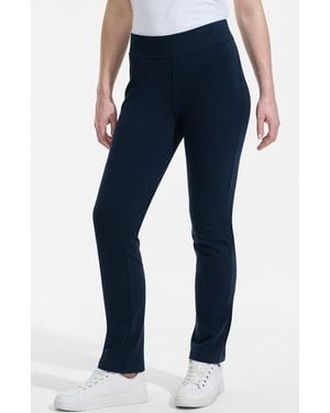 Lands' End Starfish Mid Rise Slim Leg Pants - Blue
