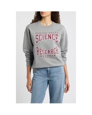 Canada Goose Wander Science & Research Graphic Organic Cotton Sweatshirt - Gray