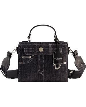 True Religion Jean Pocket Mini Flap - Black