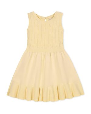 Hope & Henry Kids' Organic Flounce Hem Tank Sweater Dress - Natural