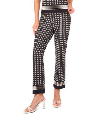 Ted Baker Heidi Geo & Border Print Knit Pants - Black