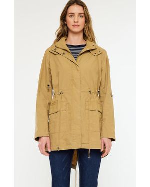 Kancan Tarsier Cotton Drawstring Utility Parka Jacket - Natural