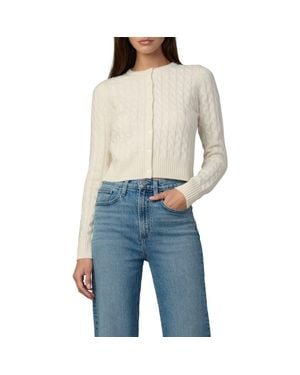Joe's Jeans Dani Cable Cashmere Cardigan - Blue