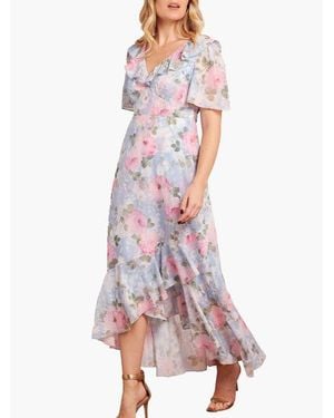 Needle & Thread Camille's Garden V-neck Ankle Gown - Multicolor