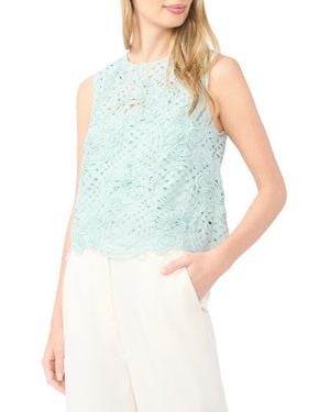 Ted Baker Hazel Sheer Lace Shell - Blue