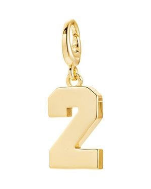 The Drip Bros Drip Digits Number Pendant Charm - Metallic