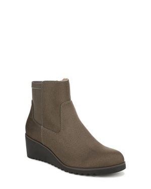 LifeStride Zionne Wedge Ankle Bootie - Brown