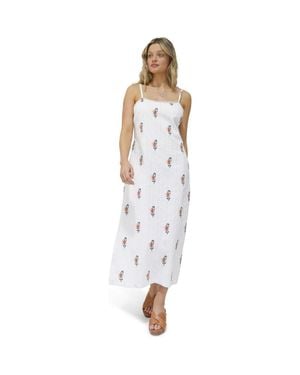 Belle & Bloom She Blooms Floral Midi Dress - White