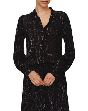 Bella Dahl Fitted Button-Up Shirt - Black