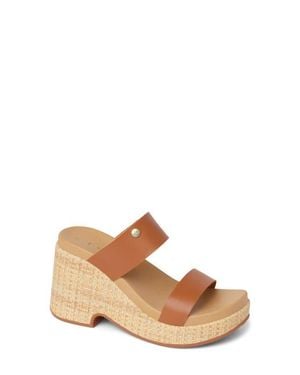Reef Sunset Ibiza Platform Slide Sandal - Pink