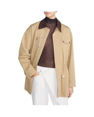 FRAME Twill Safari Jacket - Natural