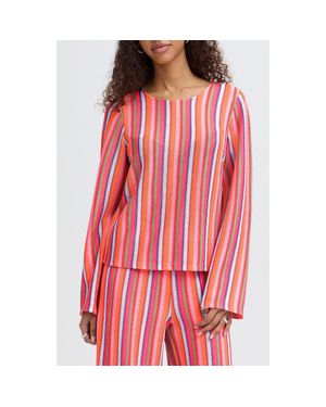 Ichi Knit Shirt - Red