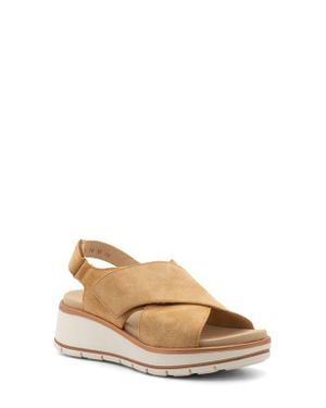 Ara Santiago Slingback Platform Wedge Sandal - Natural