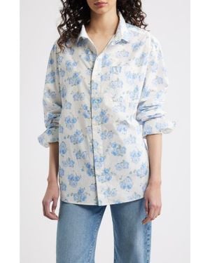 LoveShackFancy Hudley Cotton Shirt - White