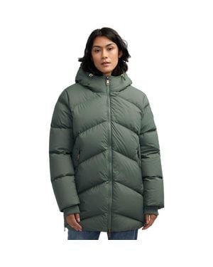 Pajar Fallon Boxy Inverted Chevron Quilted Puffer - Green