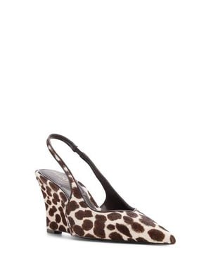 ALDO Jenadine Genuine Calf Hair Pointed Toe Wedge Pump - Multicolor