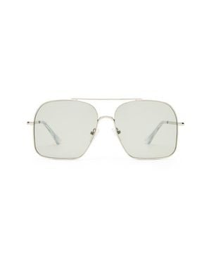 Le Specs Civelle 57Mm Gradient Square Aviator Sunglasses - Multicolor