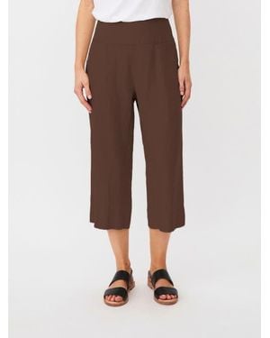 Masai Mapallas Linen Cropped Pants - Brown