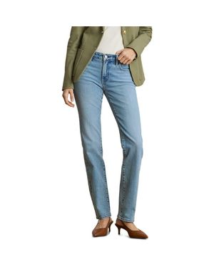 Ralph Lauren High Waist Straight Leg Ankle Jeans - Blue
