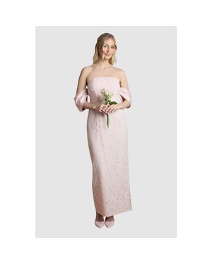 Coast Bardot Neck Short Sleeve Maxi Dress - White