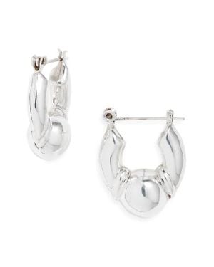Child Of Wild Sairee Hoop Earrings - White